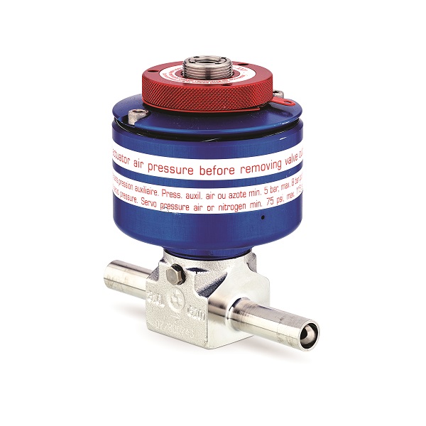 High Pressure line valve for UHP gases with pneumatic actuator – D688